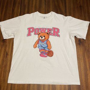 Inaka Power Teddy Tee White T-Shirt Men’s Size Large 2022
